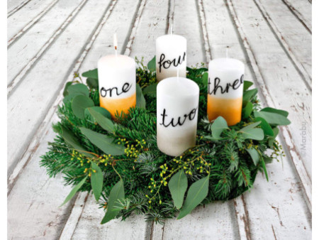 Marabu Marqueur pour bougie Candle Liner 'Christmas Spirits