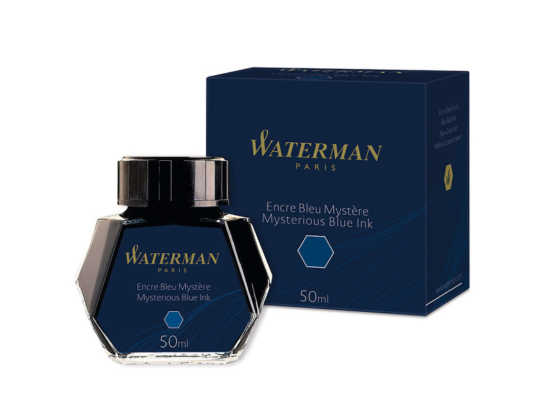 WATERMAN Flacon d'encre, contenu: 50 ml, bleu mystère