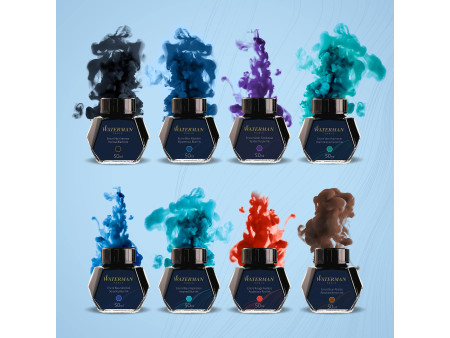 WATERMAN Flacon d'encre, contenu: 50 ml, bleu mystère