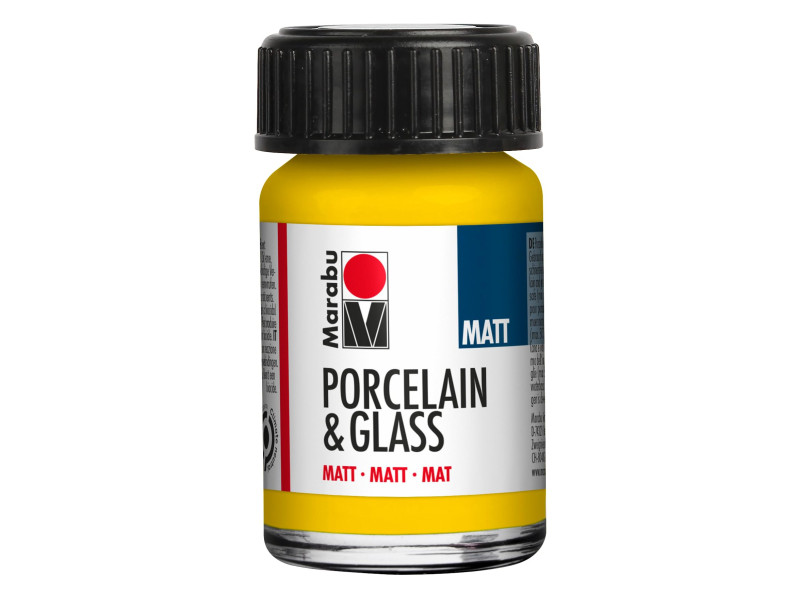 Marabu Peinture 'Porcelain & Glass', mat, 15 ml, jaune