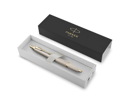 PARKER Stylo à bille rétractable IM Monochrome, Champagne