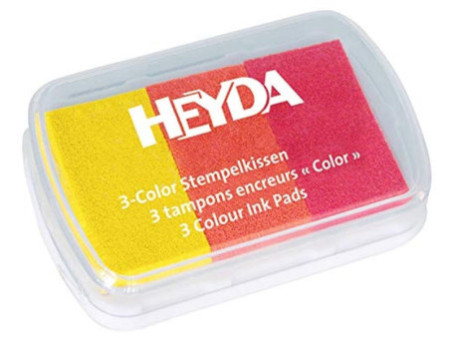 HEYDA Tampons encreurs '3-Color' assortiment de bleu