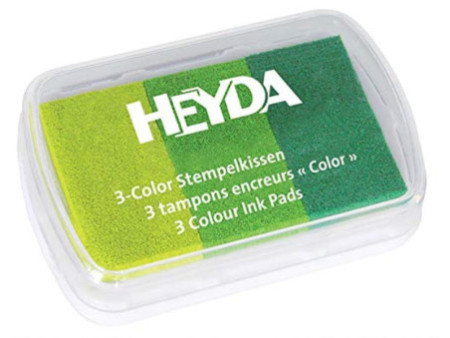 HEYDA Tampons encreurs '3-Color' assortiment de bleu