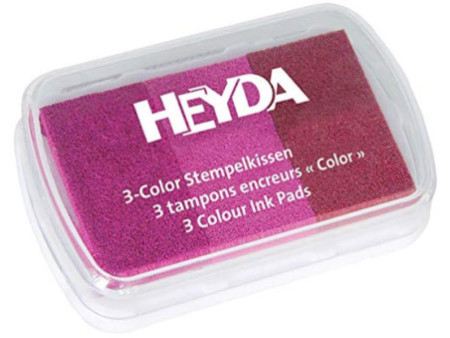 HEYDA Tampons encreurs '3-Color' assortiment de bleu