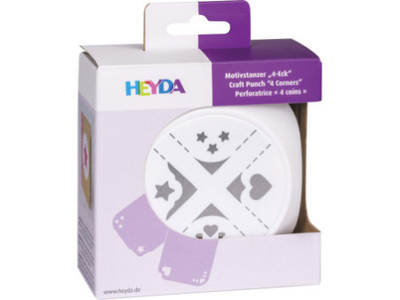 HEYDA Perforateur à motifs '4 coins'