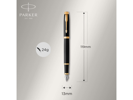 PARKER Stylo plume IM Laque Noire G.T.