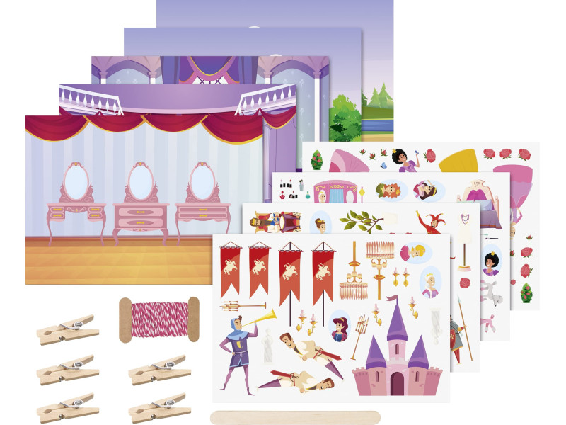 HEYDA Set de cartes transferts rub-on 'Princesse'