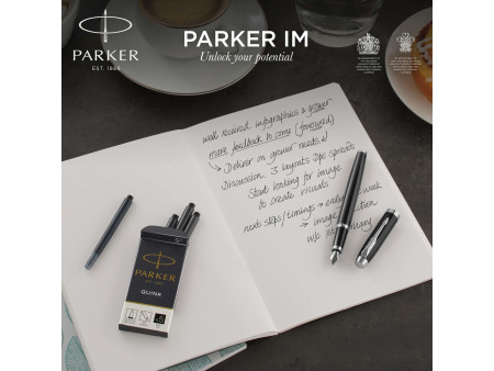 PARKER Stylo plume IM Laque Noire G.T.