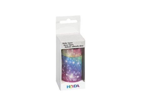 HEYDA Ruban adhésif décoratif 'Rainbow Glitter'