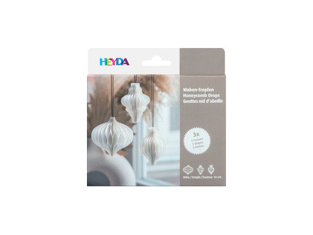 HEYDA Set décoration 'Goutte en nid d'abeille', vert