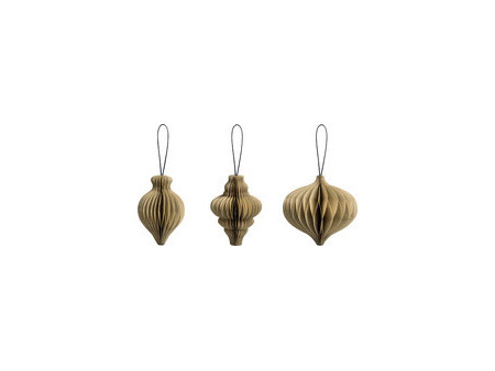 HEYDA Set décoration 'Goutte en nid d'abeille', vert