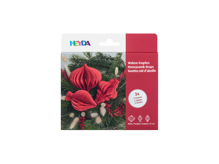 HEYDA Set décoration 'Goutte en nid d'abeille', vert