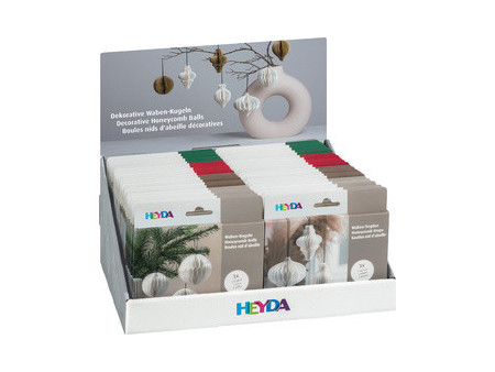 HEYDA Set décoration alvéolée 'boules & gouttes'