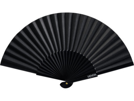 HEYDA Eventail en papier, largeur: 460 mm, noir