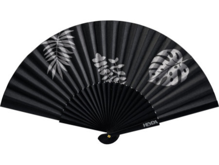 HEYDA Eventail en papier, largeur: 460 mm, noir