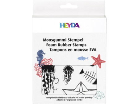 HEYDA Set tampons caoutchouc mousse 'maritime'
