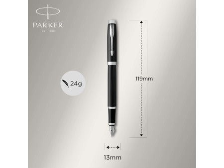 PARKER Stylo plume IM Laque Noire C.T.