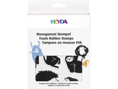 HEYDA Set tampons caoutchouc mousse 'animaux'