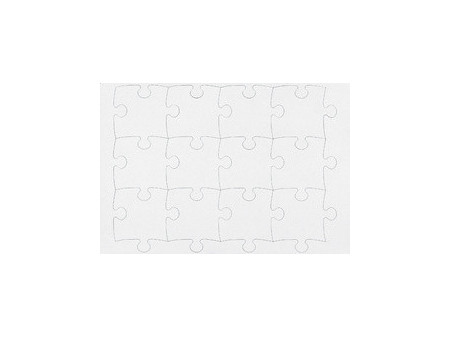 HEYDA Puzzle vierge, 48 pièces, 210 x 297 mm, blanc