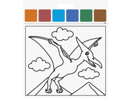 HEYDA Kit d'aquarelles 'Dinosaure', 10 motifs