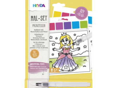 HEYDA Kit d'aquarelles 'Princesse', 10 motifs