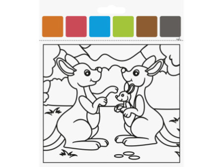 HEYDA Kit d'aquarelles 'Animaux du zoo', 10 motifs