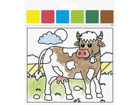 HEYDA Kit d'aquarelles 'Ferme', 10 motifs