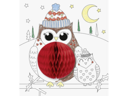 HEYDA Kit de coloriage 3D 'Animaux de l'hiver', 15 pièces