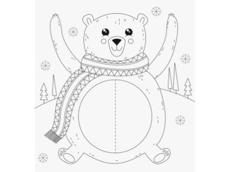 HEYDA Kit de coloriage 3D 'Animaux de l'hiver', 15 pièces