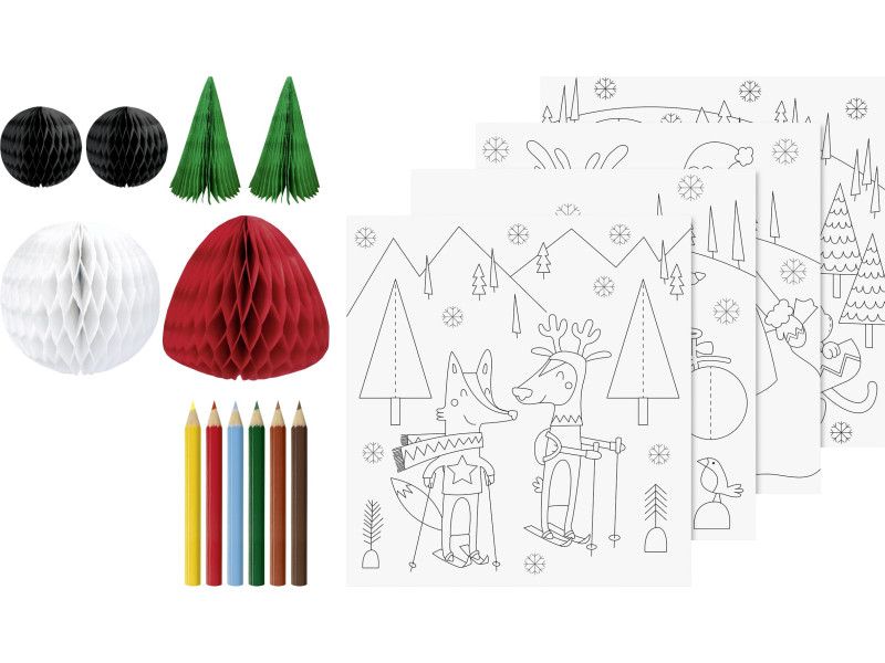 HEYDA Kit de coloriage 3D 'Amis rigolos', 15 pièces