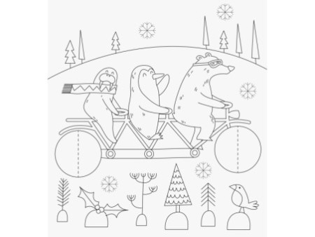 HEYDA Kit de coloriage 3D 'Amis rigolos', 15 pièces