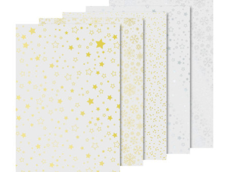 HEYDA Set de papier transparent de Noël 'Étoiles brillantes'