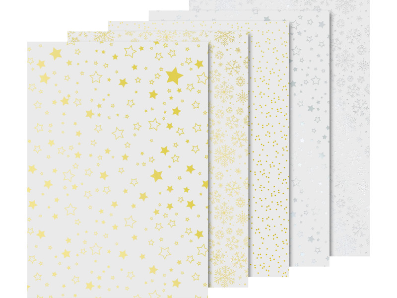 HEYDA Set de papier transparent de Noël 'Étoiles brillantes'