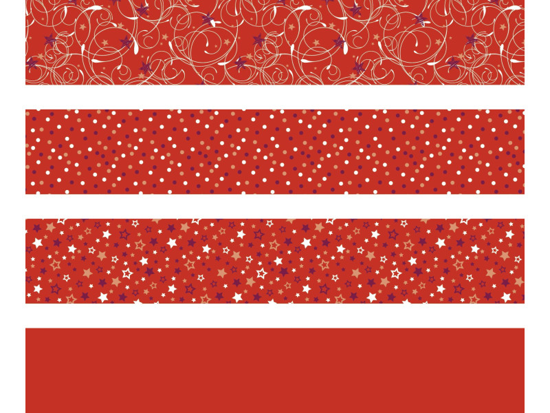 HEYDA Bande de papier à plier pour mini-étoiles, rouge