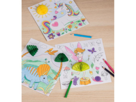 HEYDA Kit de coloriage 3D 'Dinosaure', 15 pièces