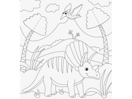 HEYDA Kit de coloriage 3D 'Dinosaure', 15 pièces