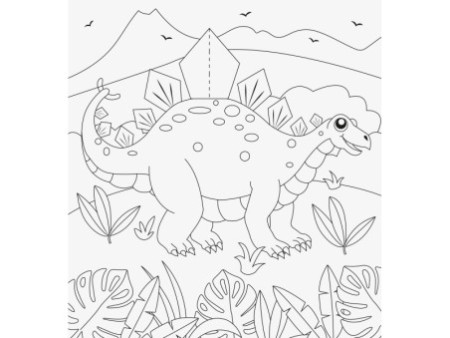 HEYDA Kit de coloriage 3D 'Dinosaure', 15 pièces