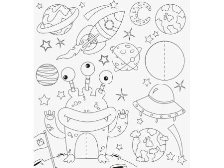 HEYDA Kit de coloriage 3D 'Cosmos', 15 pièces