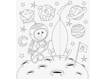 HEYDA Kit de coloriage 3D 'Cosmos', 15 pièces