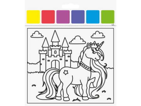 HEYDA Kit d'aquarelles 'Licorne', 10 motifs