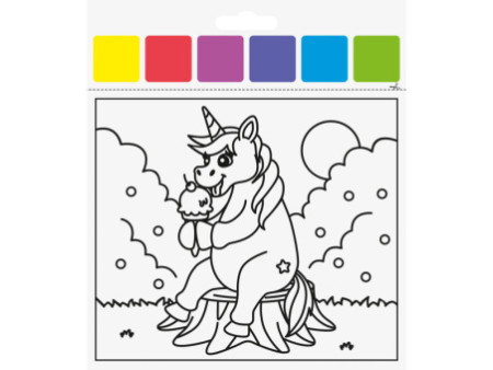 HEYDA Kit d'aquarelles 'Licorne', 10 motifs