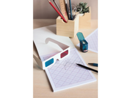 HEYDA Kit de dessin 3D, bloc avec lunettes 3D