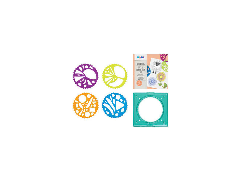 HEYDA Kit de pochoirs spirales, 5 pièces