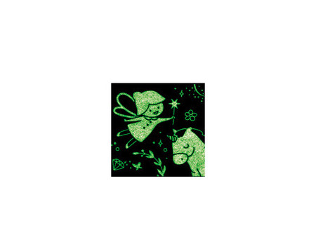 HEYDA Ruban adhésif décoratif Glow in the dark, présentoir