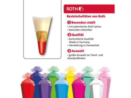 ROTH support pour cornet surprise, rond, 70 cm,blanc