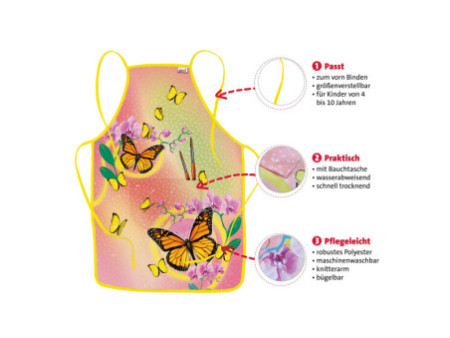 ROTH Tablier de peinture 'Papillon', poche frontale
