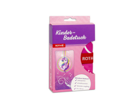 ROTH Serviette de bain pour enfants 'Licorne', 600 x 1.200mm