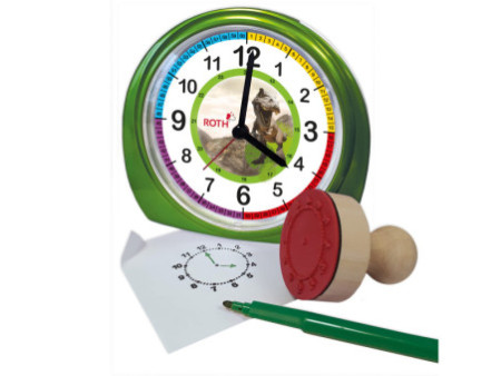 ROTH Réveil pour enfants & tampon, kit 'Tyrannosaure'