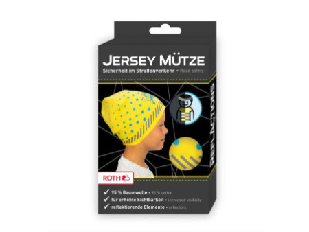 ROTH Bonnet jersey pour enfants ReflActions 'Roar', jaune
