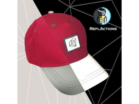 ROTH Casquette pour enfants ReflActions 'Diamant', gris/rose